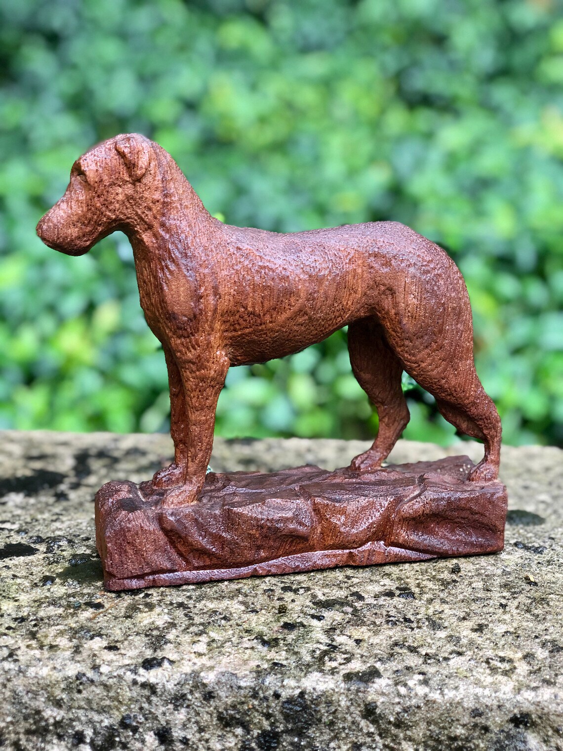 Carved Wood Dog Figurine Hand Carved Wooden Dog Approx. 6 Etsy Italia