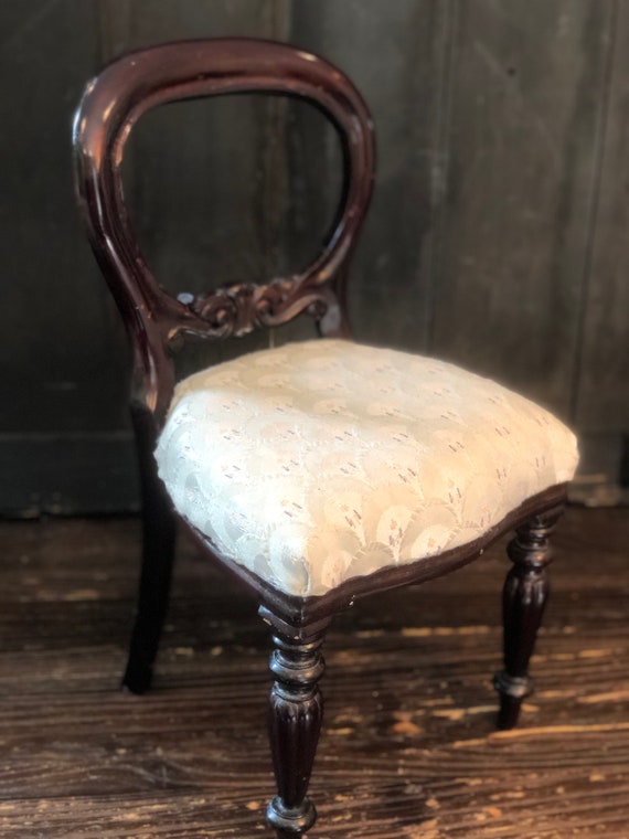 upholstered doll chair