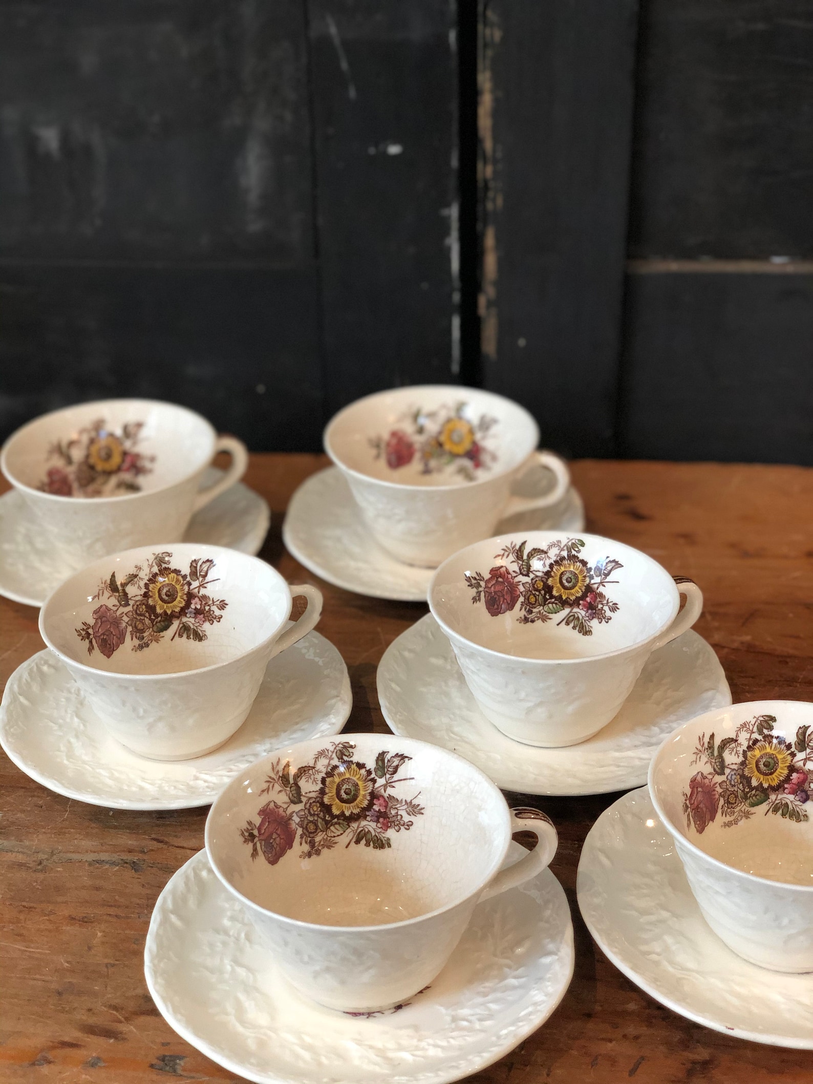 Tea Set Mason's Ironstone Friarswood Embossed Acorn/leaf Etsy