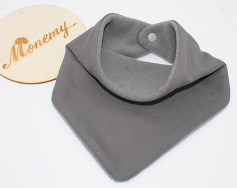Scarf for children gray uni fleece / children's scarf / baby scarf