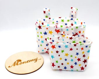 Lenkertasche mit bunten Sternen – für Kinderfahrrad & Laufrad – Handmade – in 2 Größen erhältlich – perfekt für kleine Abenteurer
