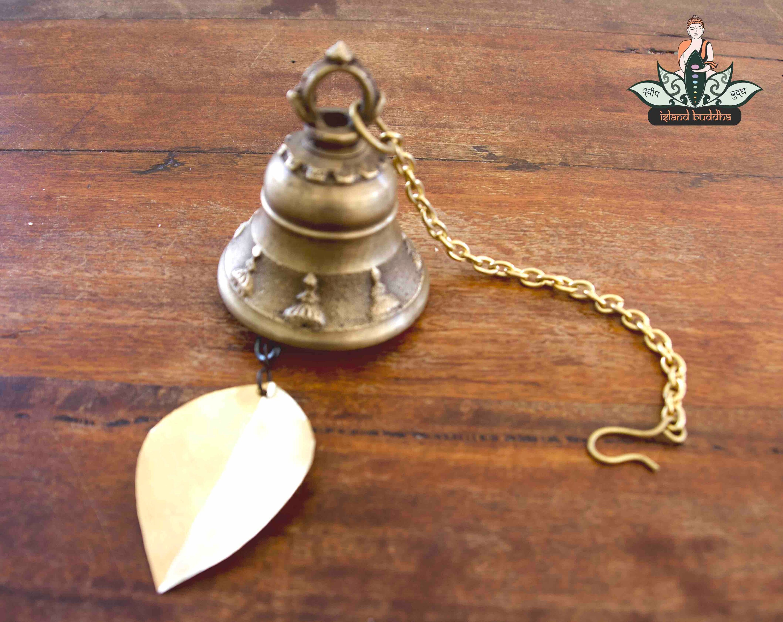Brass Buddhist Bell Nepalese Wind Chime Hand Made In Nepal Etsy