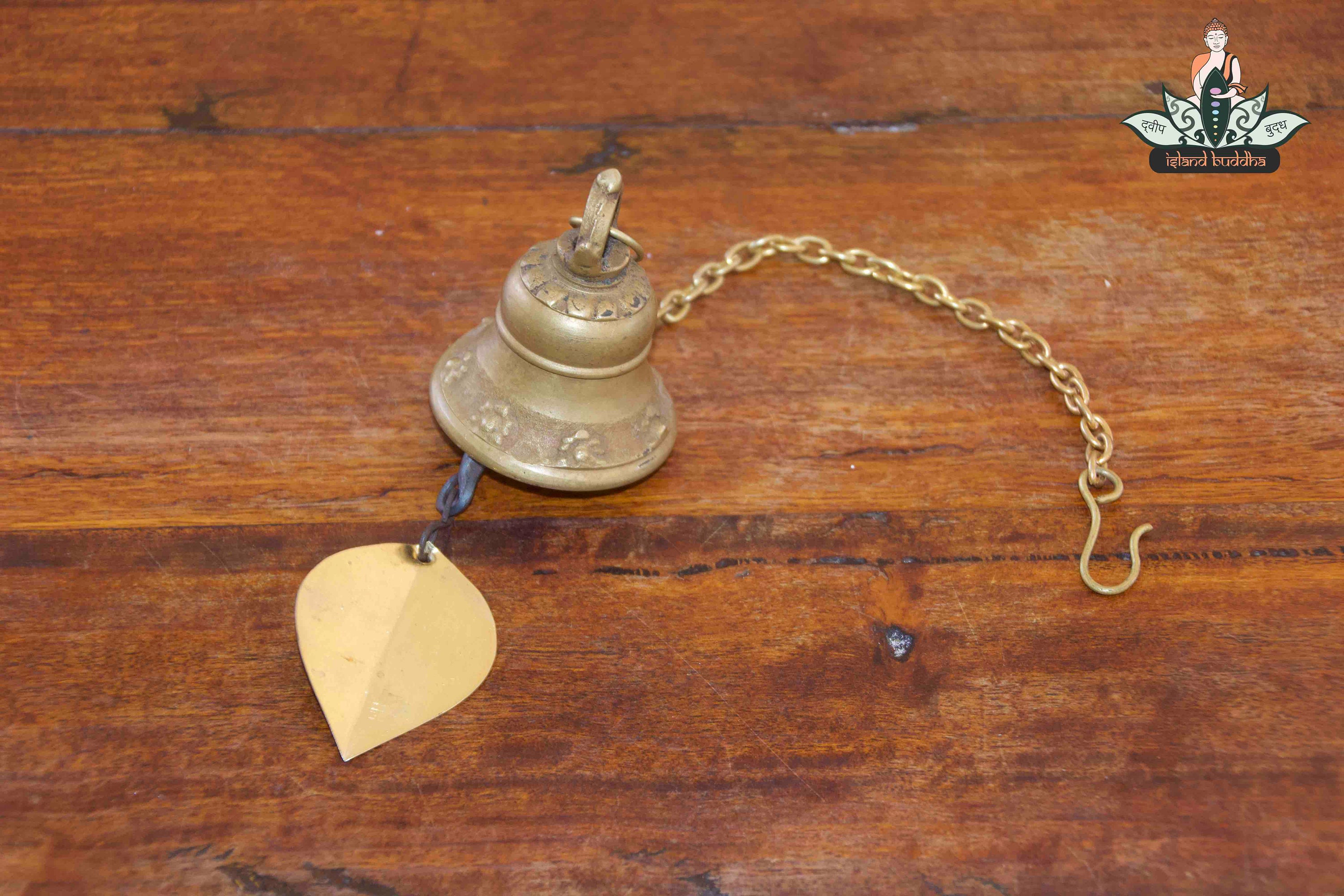 Large Brass Buddhist Bell Nepalese Wind Chime Hand Made In Etsy