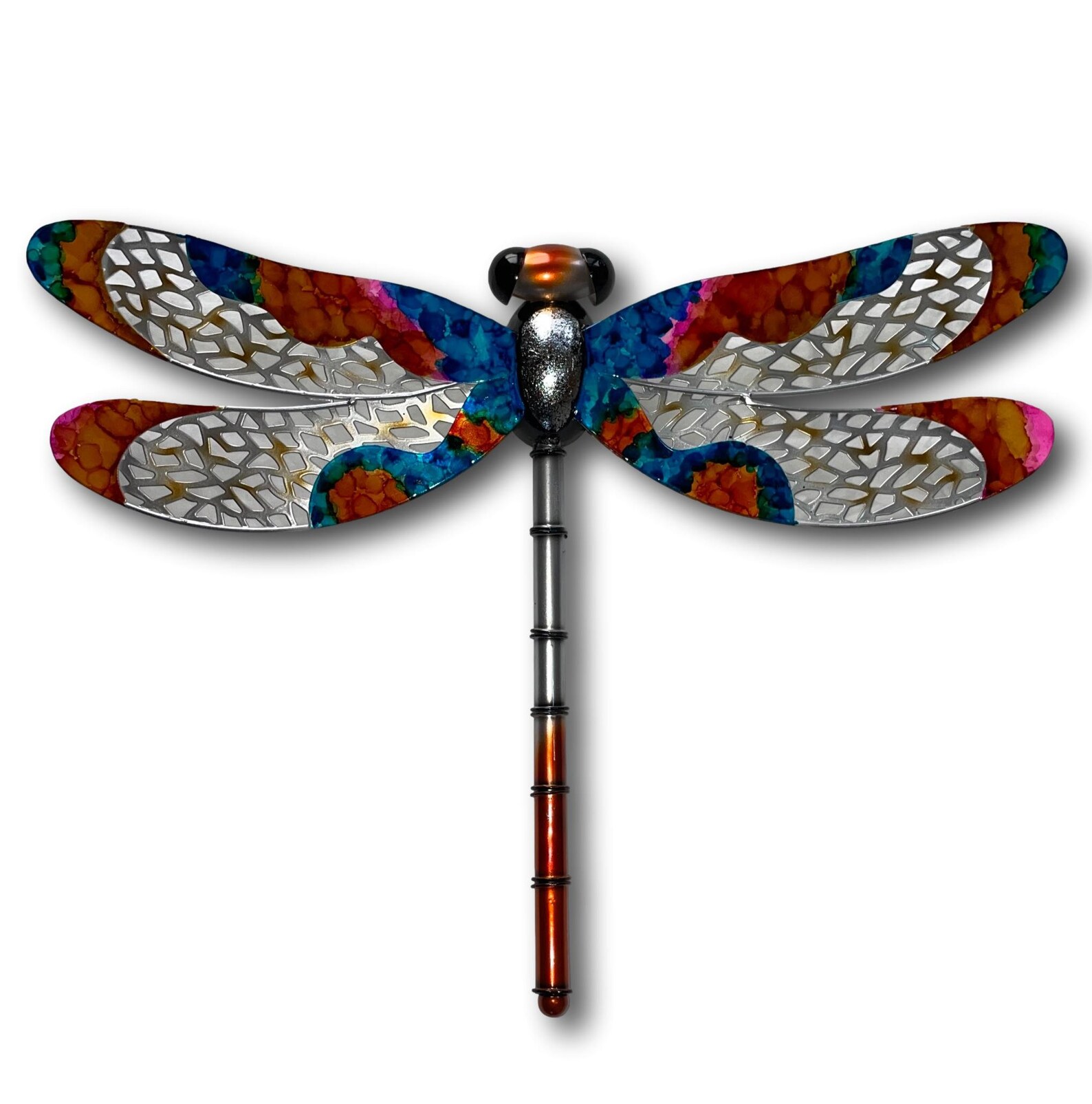 Two Colourful Dragonfly's Wall Art Set Hand Made & Etsy