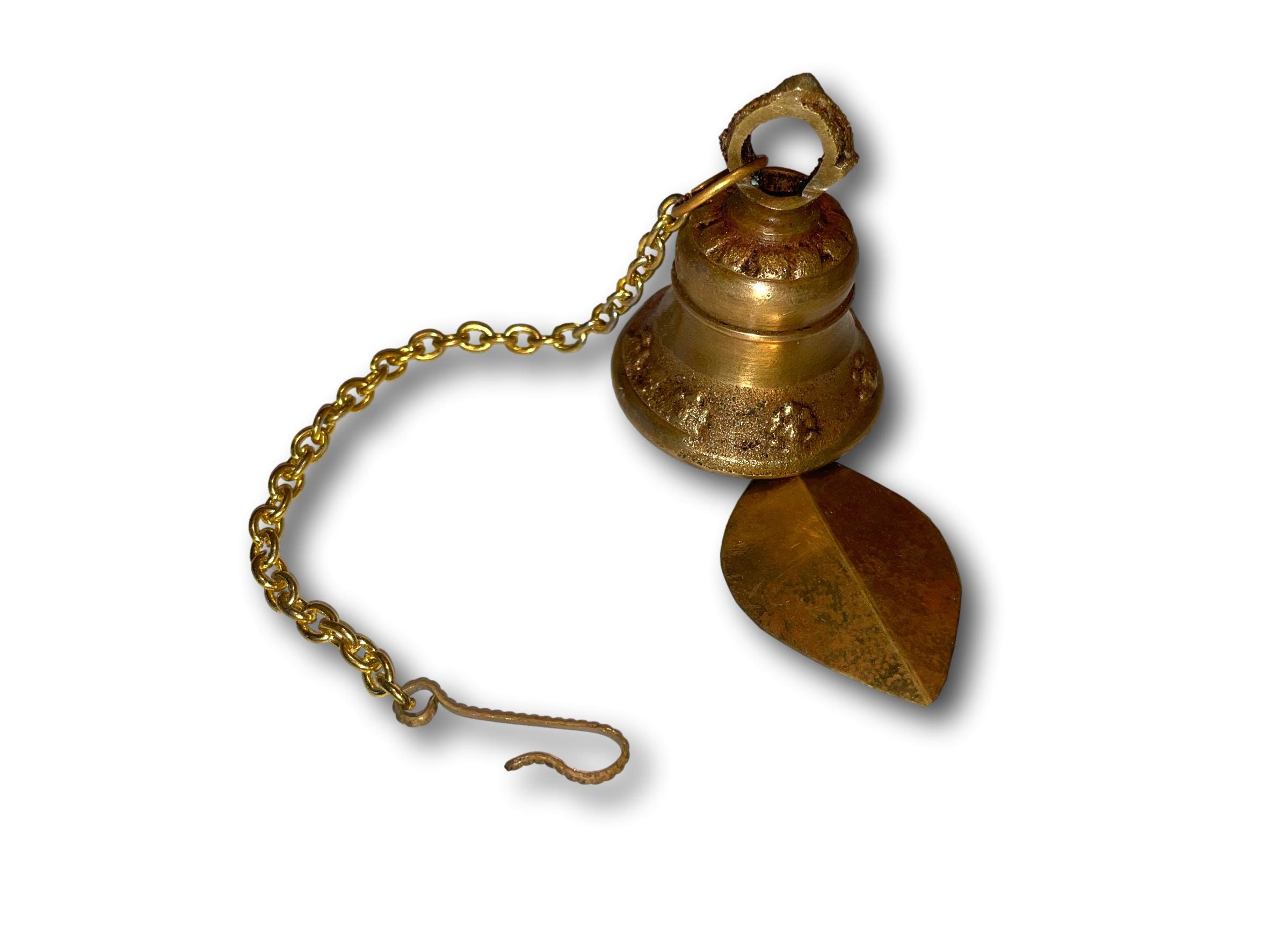 Nepal Buddhist Meditation Bell Handmade Brass Tibetan Bells Chimes Vintage  Hand Bells Music Instrument Yoga Meditation Ornaments