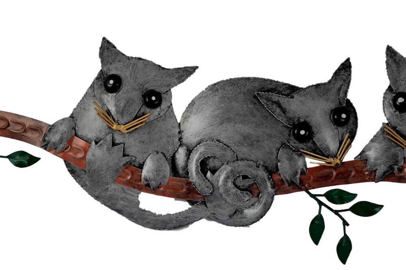 Three Possums on A Branch Wall Art Hand Made Bali Metal Art Etsy