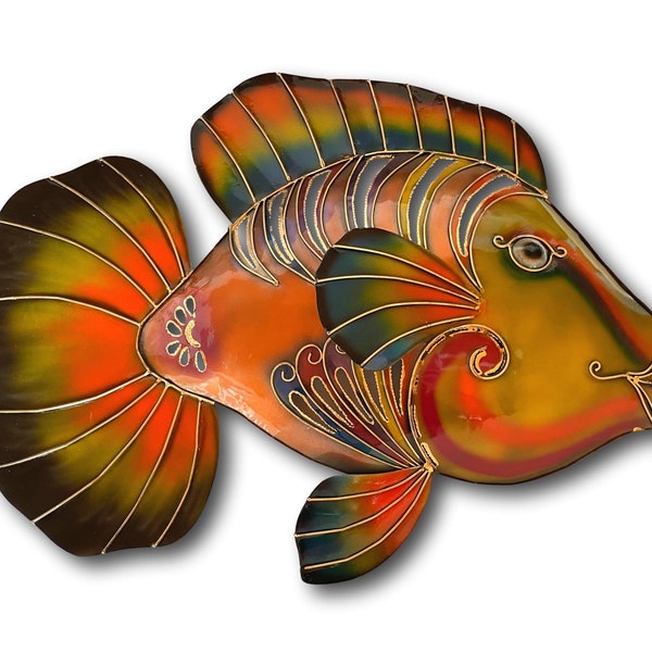 Coastal Metal Fish Wall Art - Etsy