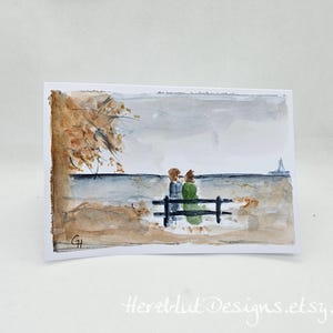 Aquarell,  original, Klappkarte, Grußkarte, Unikat,kein Druck