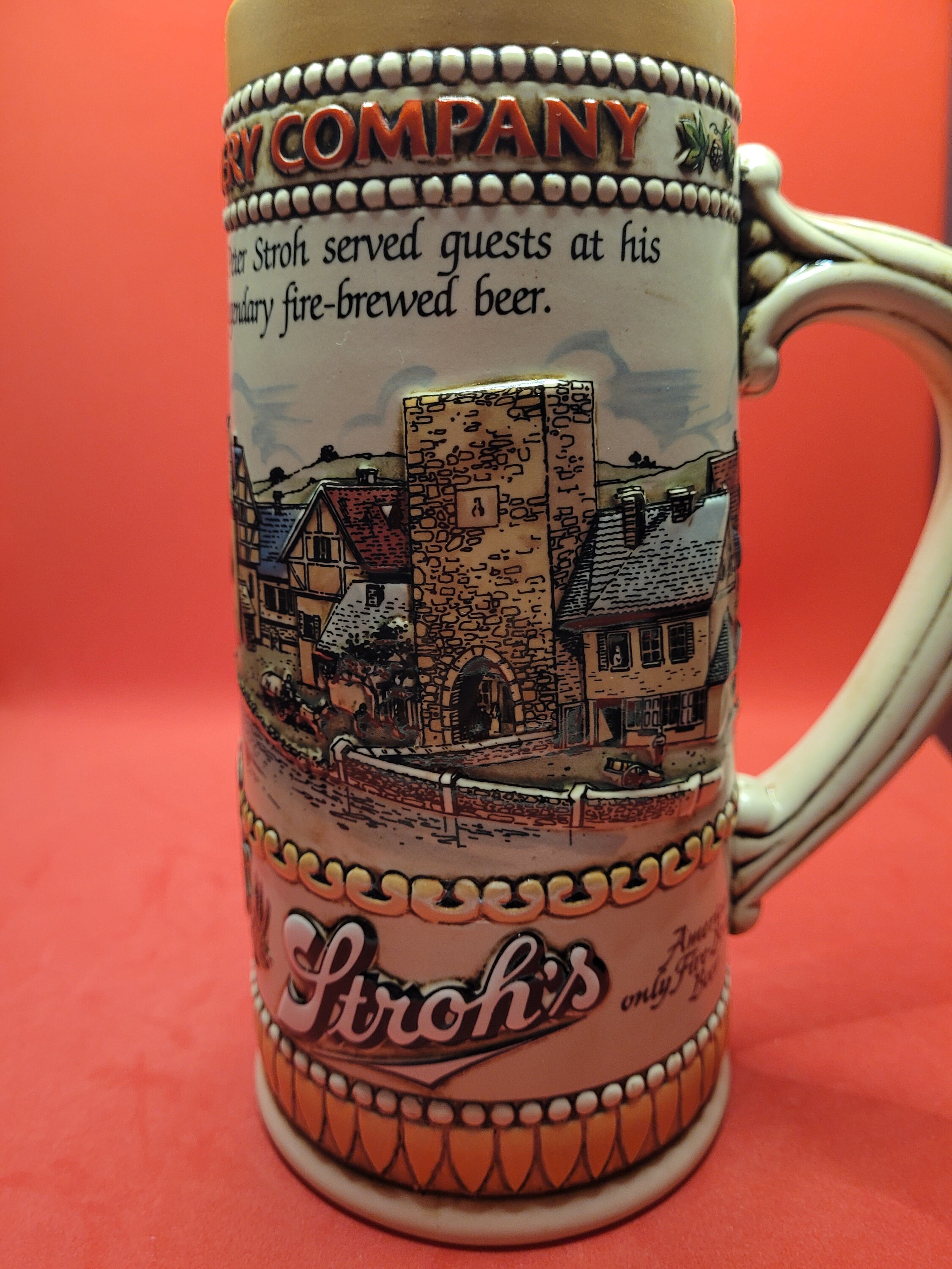 Beautiful Collectible Stroh's Beer Stein, Mug, Glass 130325 Etsy