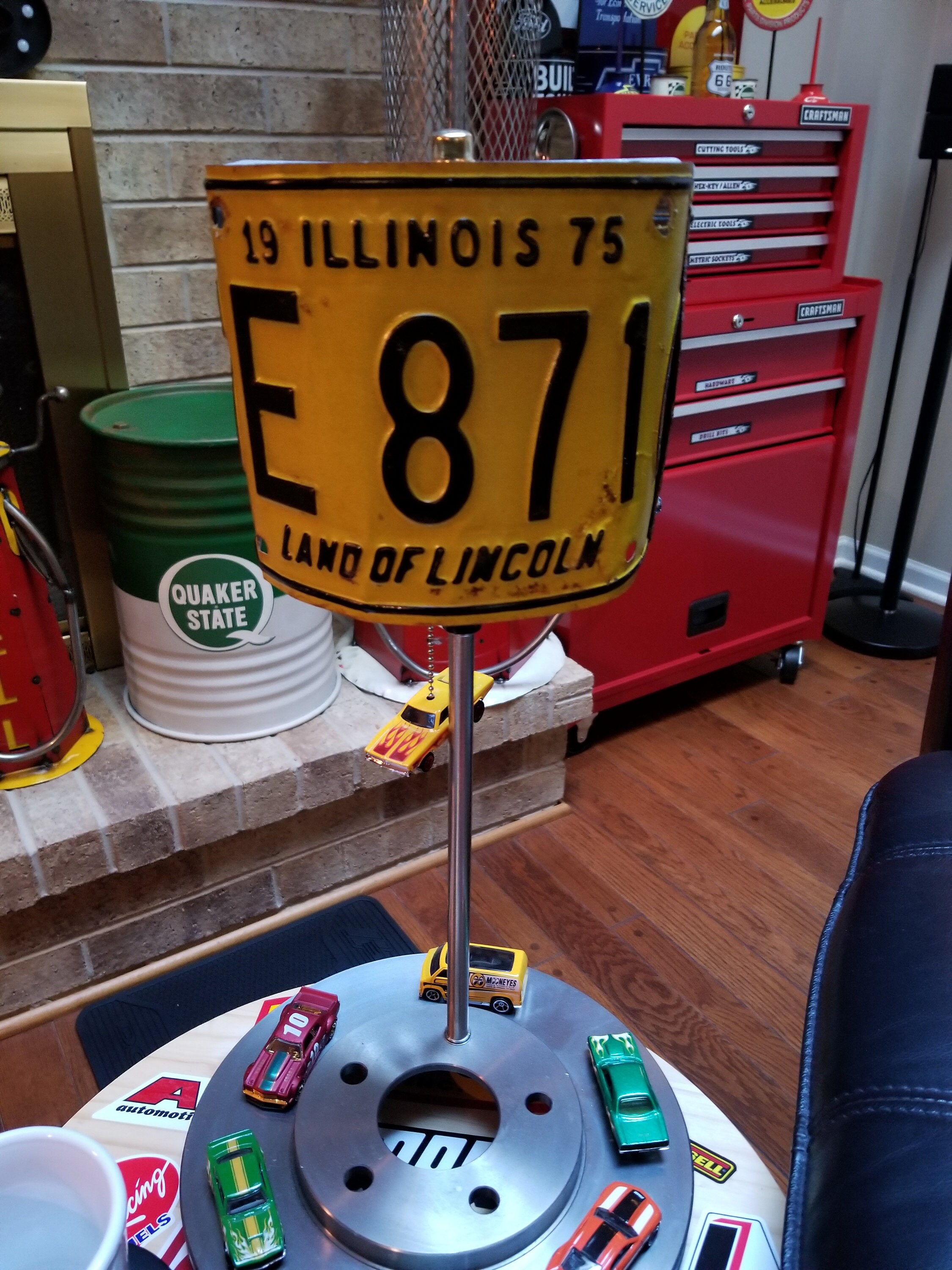Custom Made License Plate Lamp Shades. Etsy