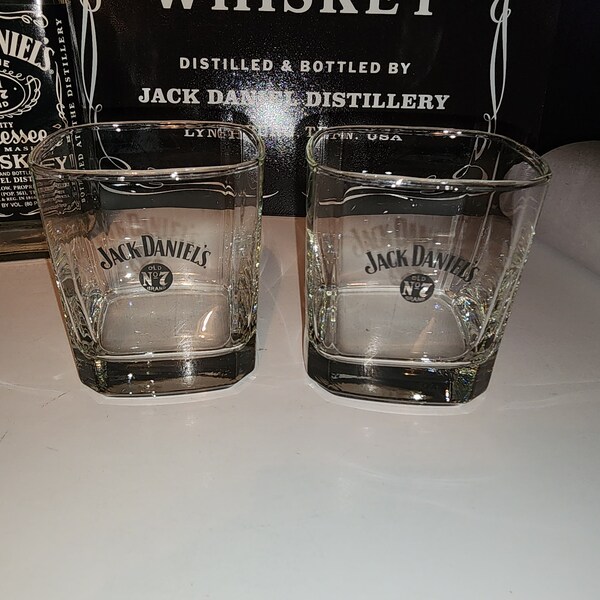 Square Jack Daniels Glass - Etsy