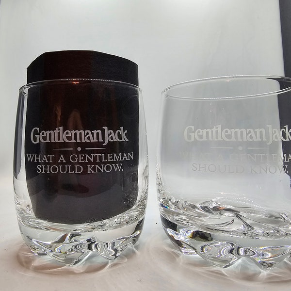 Set of 2 Jack Daniels Gentleman Jack " What a Gentleman should know"