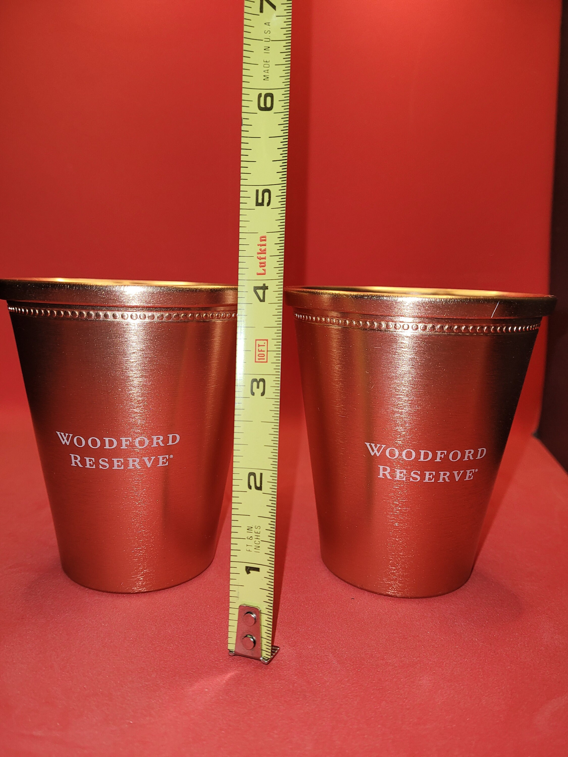 Woodford Reserve Copper Look Cups Glasses Etsy