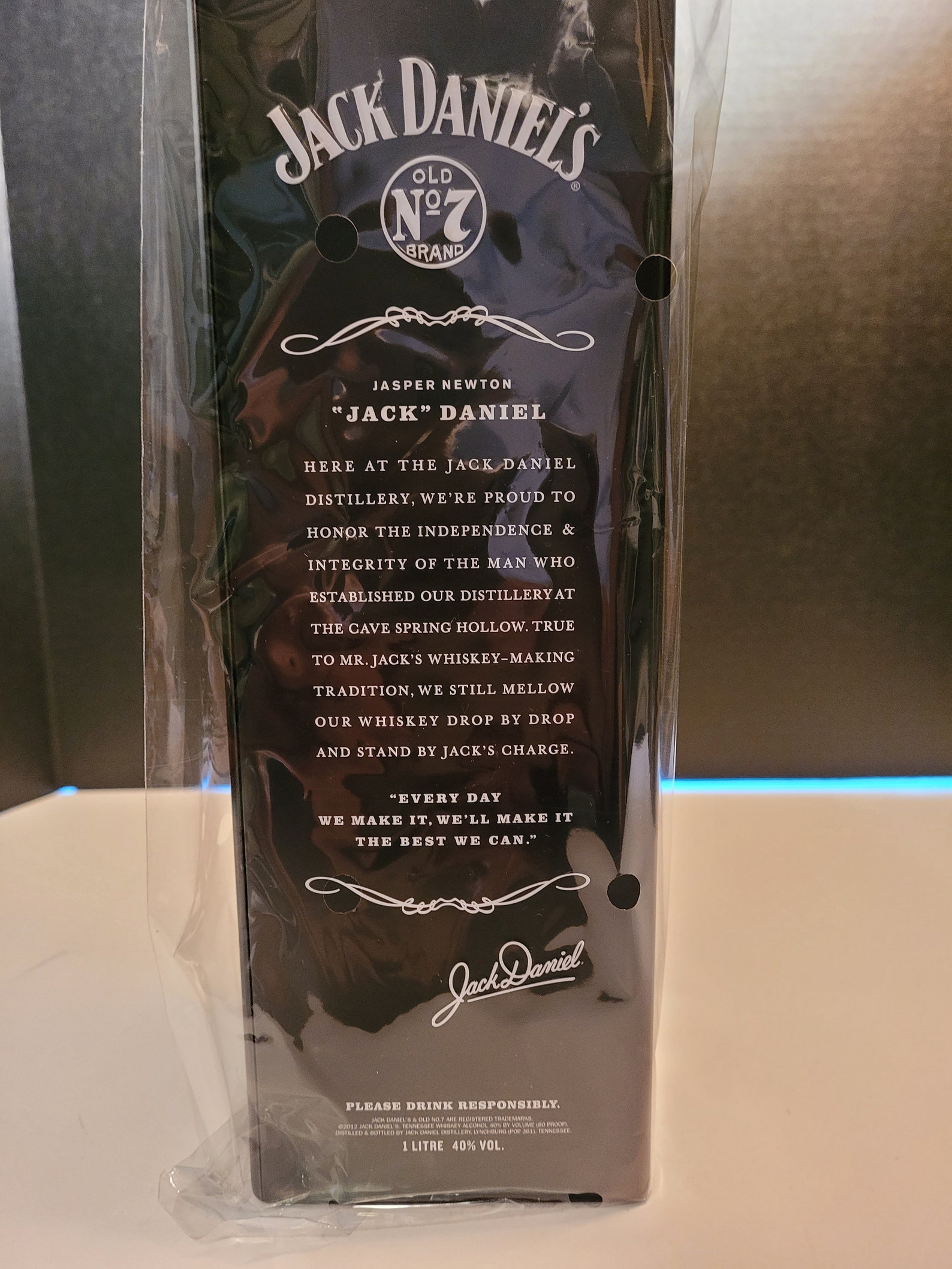 Jack Daniels 1 Litre / Liter Tin Etsy