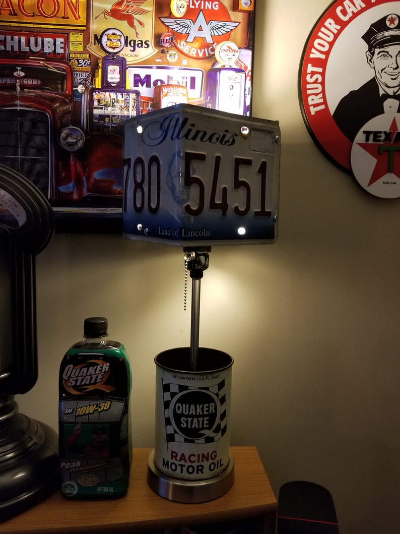 Custom Made License Plate Lamp Shades. Etsy
