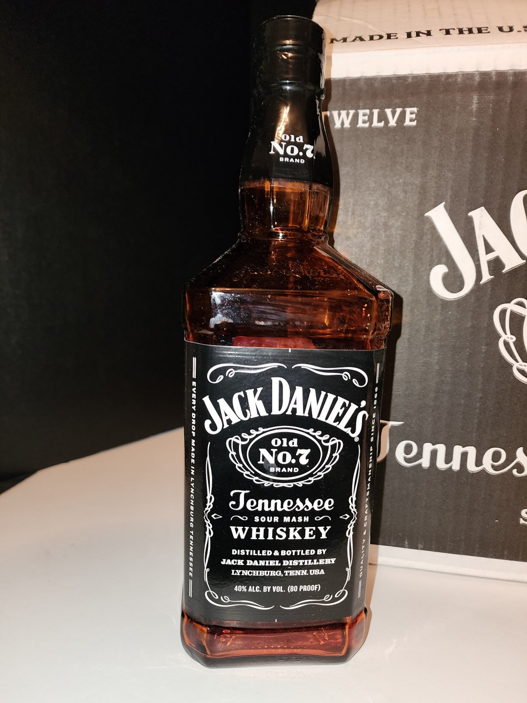 Jack Daniels 1 Liter Display Bottle. Fully Sealed and Un Opened. Etsy