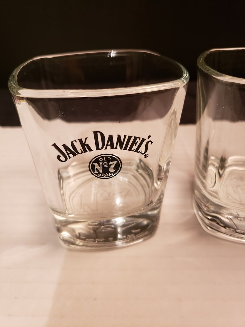 Set of 2 Jack Daniels Old No7 Rock Glasses Glass