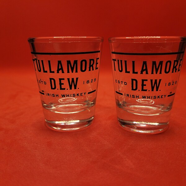 Tullamore Dew Shot Glasses Etsy