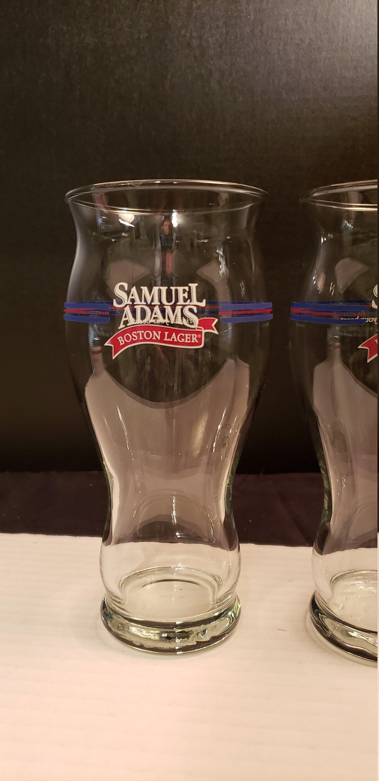 Set of 2 LARGE Samuel Adams Beer Glasses Glass. Etsy