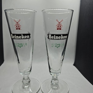 Set of 2 Beautiful Heineken Glasses