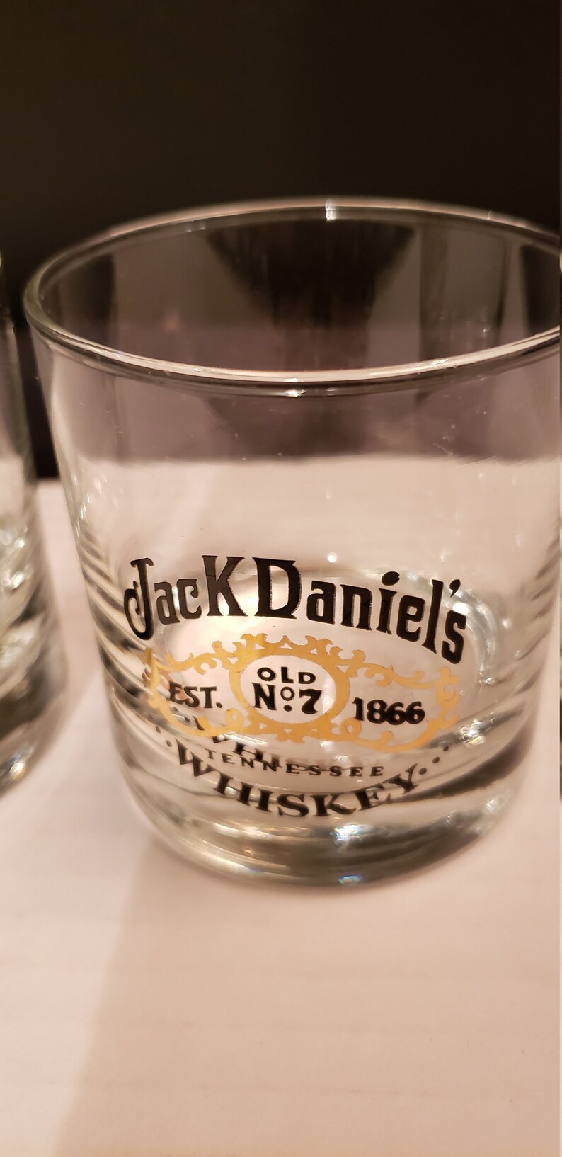 Ensemble de 2 verres Jack Daniels vintage Verre. Etsy