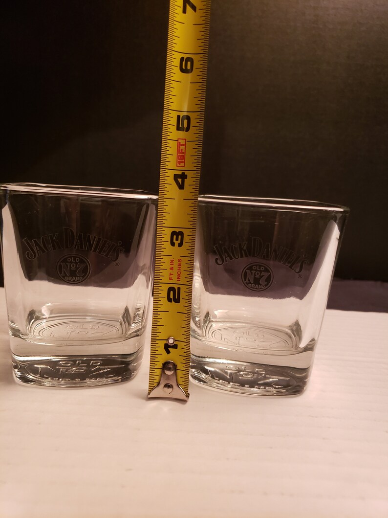Set of 2 Jack Daniels Old No7 Rock Glasses Glass