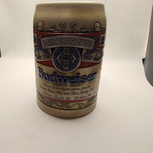 Budweiser Label Mug, Stein, Glass