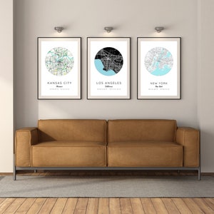 Personalized Map, Custom City Map, Map Print, Modern Map Print, City Poster, Map Poster, Custom Map Wall Art, City Map-DESIGN 1