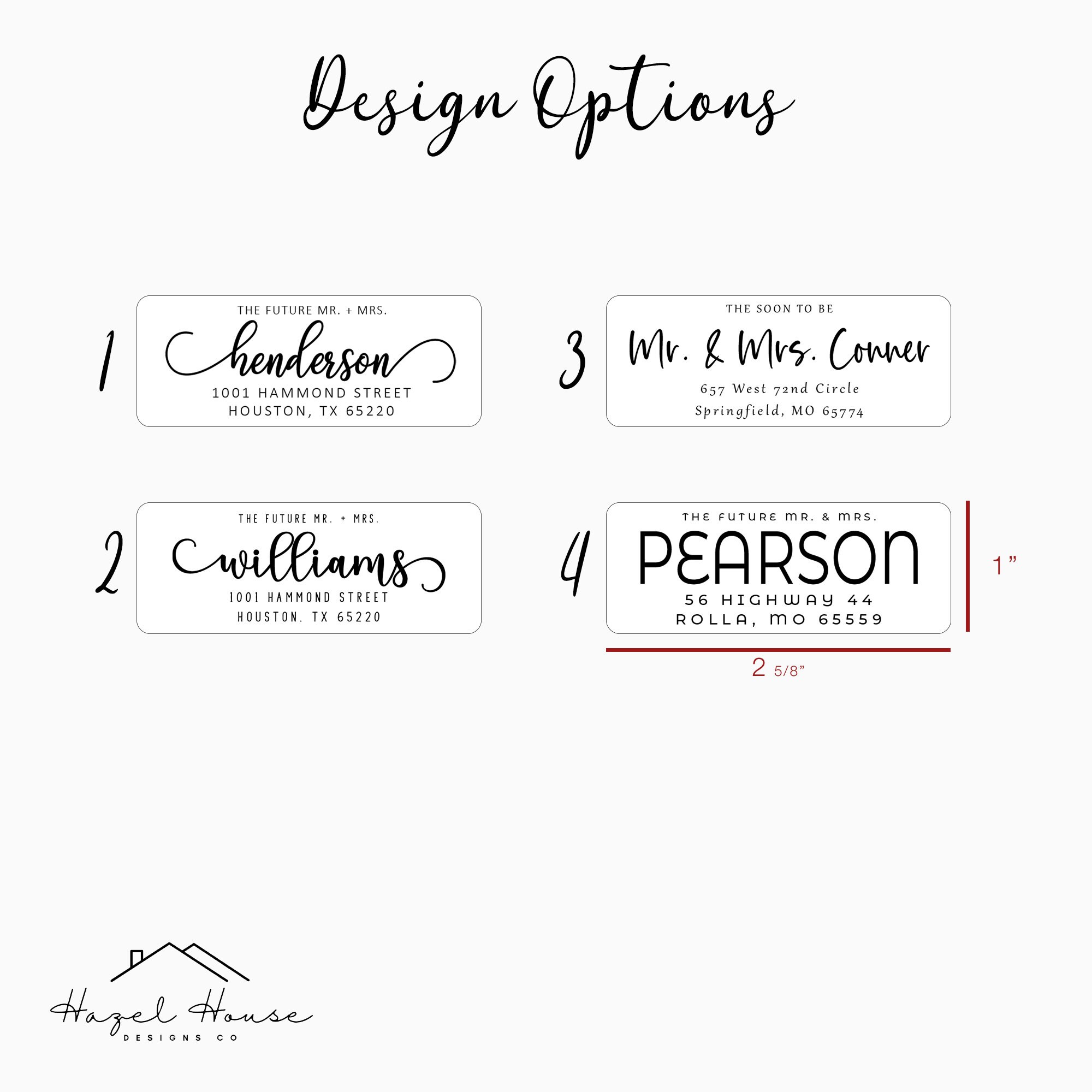 Personalized Printed Address Labels Calligraphy Address Etsy