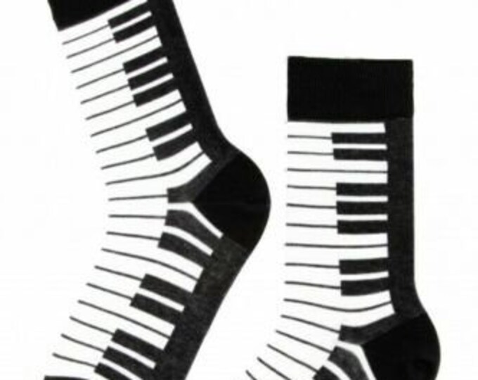 Womens Piano Socks pair Novelty Piano Keyboard Socks Etsy
