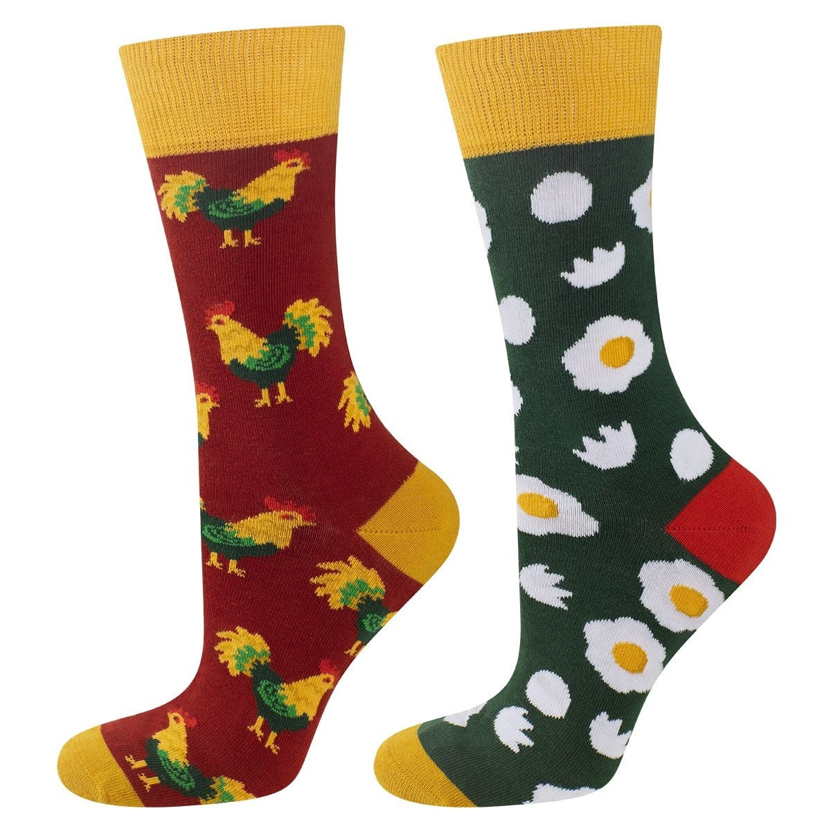Men's Chicken and Eggs Socks pair Novelty Animal Socks Etsy Australia