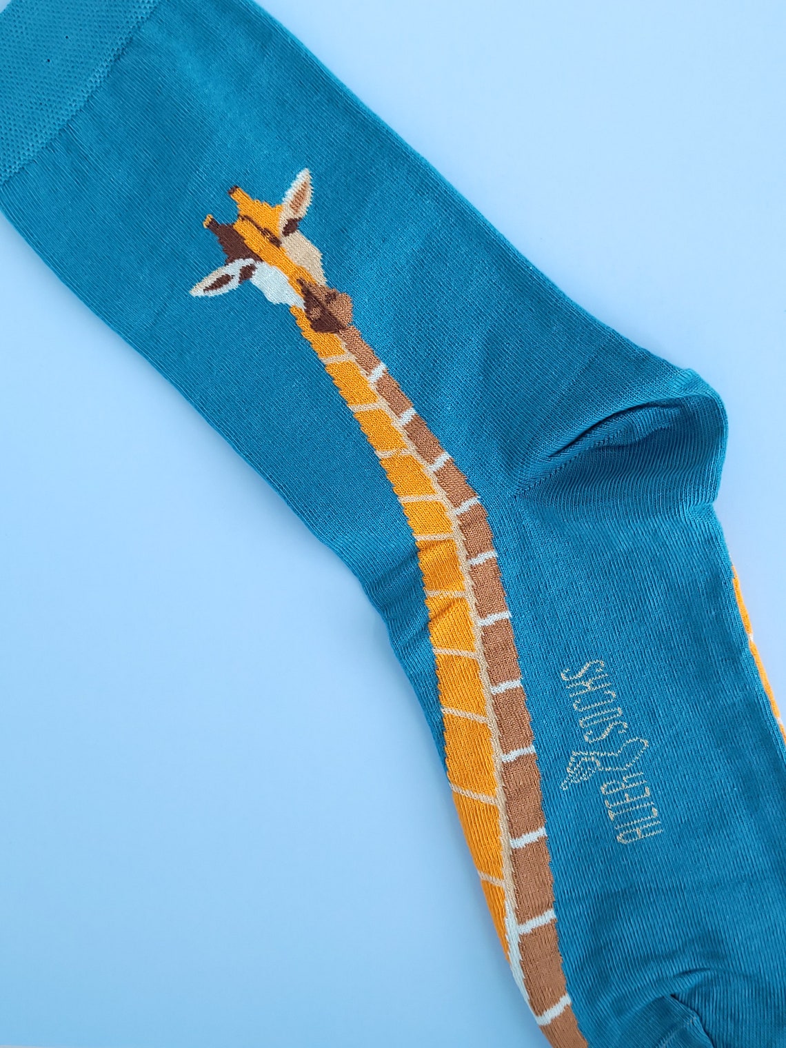Giraffe Socks pair Fun Novelty Giraffe Gift size UK Etsy