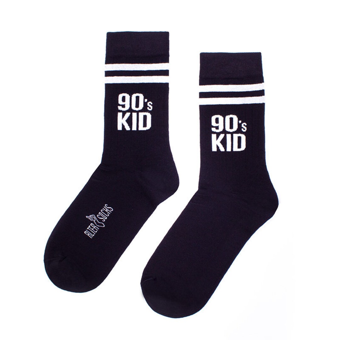 90s Kid Socks pair Millennials Generation Z Gift 2 - Etsy