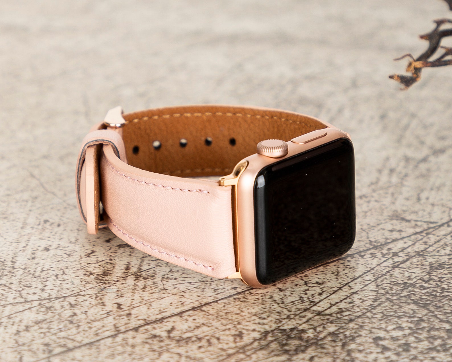 Pink Leather Apple Watch Band 38mm 40mm 41mm 42mm 44mm 45mm Etsy