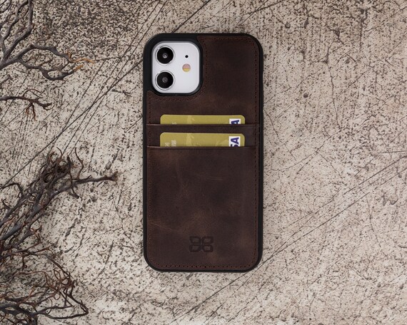Iphone 12 leather case etsy Clearance