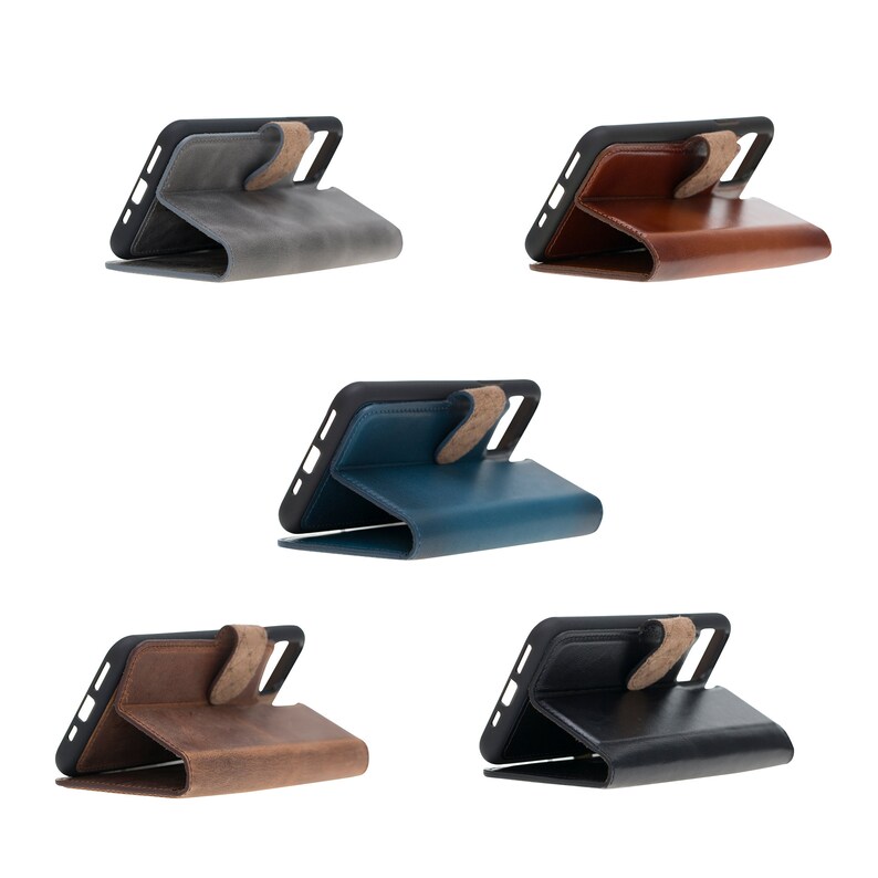 iPhone 11 Pro 5.8/'/' Protective iPhone 11 Pro Back Cover Case Genuine Leather Magnetic Detachable Protective Wallet Case with Card Slots