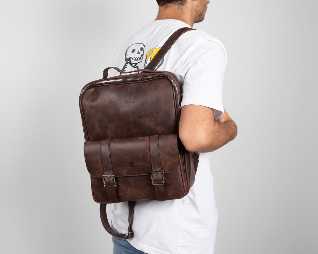 Genuine Leather Backpack, Best Leather Rucksack, Men/women Full Leather