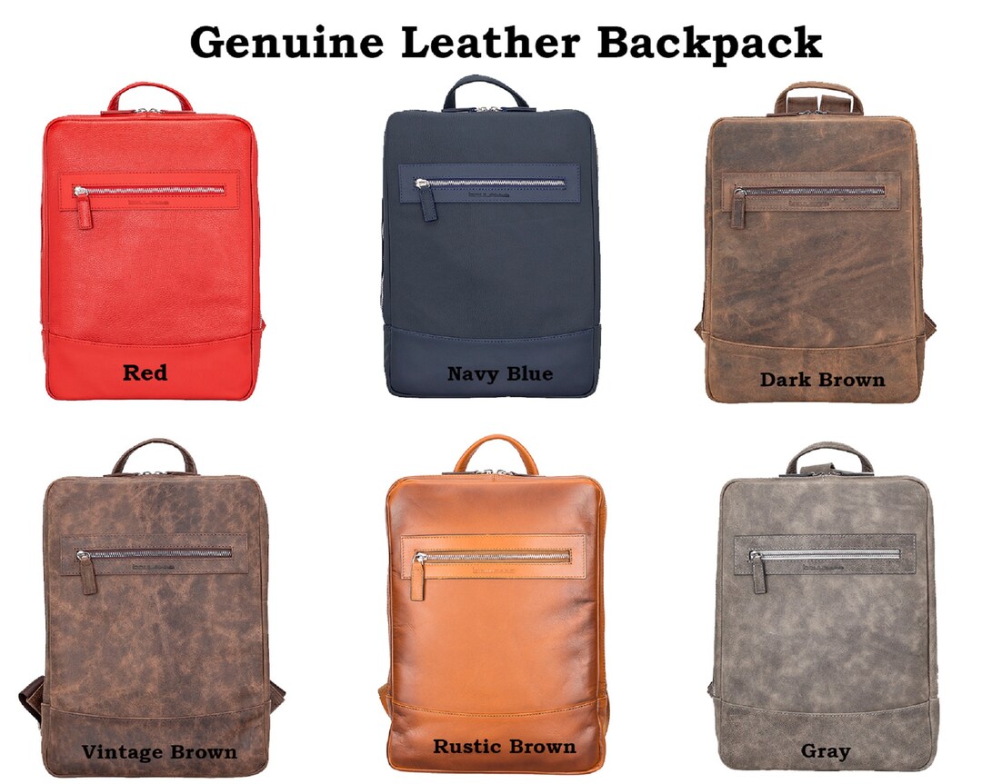 Genuine Leather Backpack, Best Leather Rucksack, Men/women Full Leather