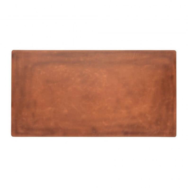 Genuine Leather Personalizable Desk Mat Leather Computer Pad Etsy