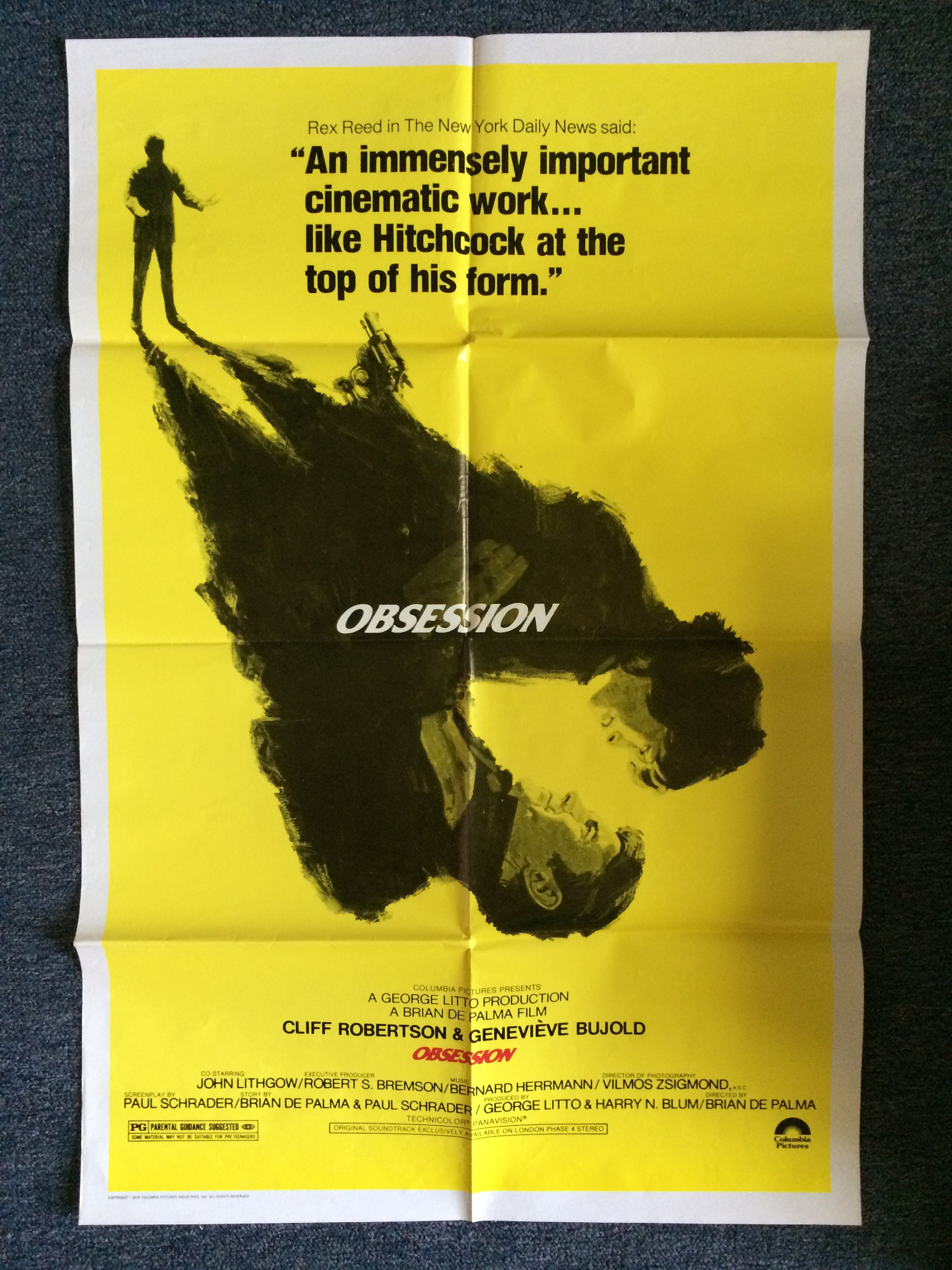 OBSESSION 1976 Brian De Palma Movie Cinema Poster Art Print 