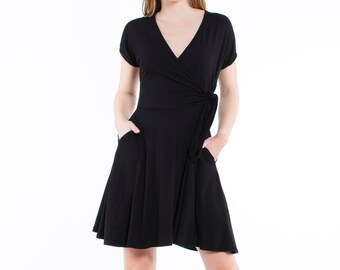 casual black dress