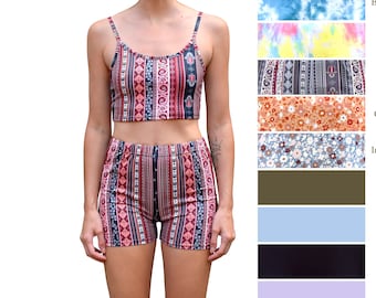 Nike Crop Top and Shorts - Etsy UK