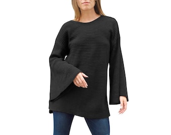 V-NECK BELL SLEEVE TUNIC - BELIZE