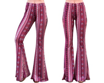 boho bell bottom leggings