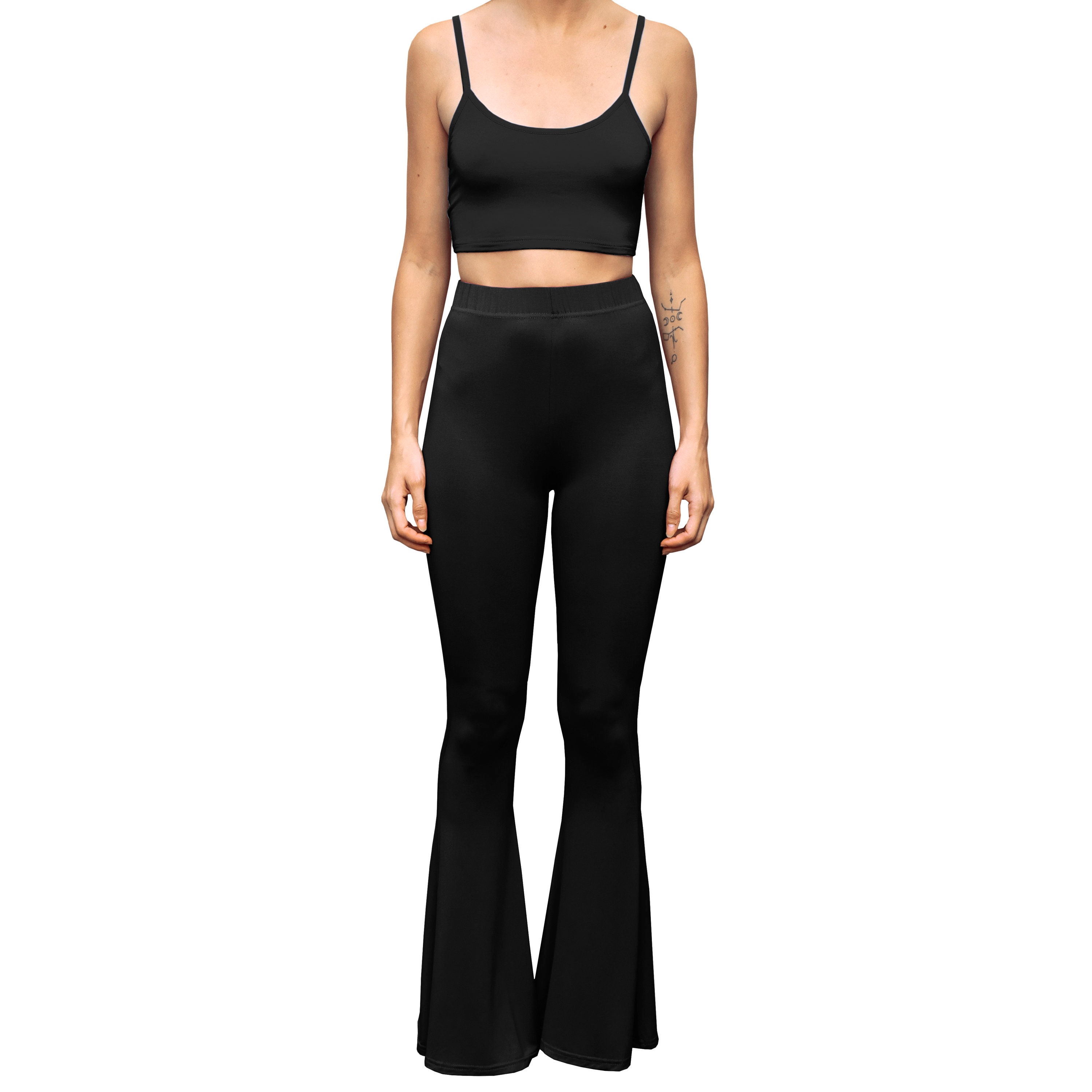 Leggings High Waist Flare Pantalon de Yoga Femme