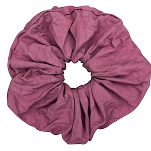 Rose Pink Oversized Scrunchy Extra Big Ponytail Holder Hair Tie Accessory