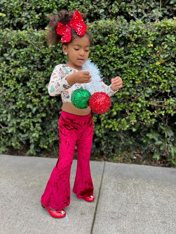 Girls red pants sale