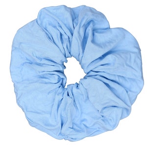 Light Blue Oversized Scrunchy Extra Big Ponytail Holder Hair Tie Accessory