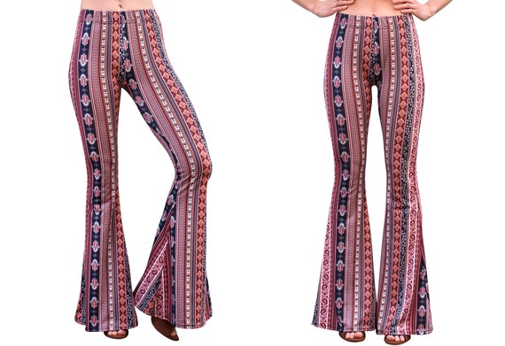 bohemian flare leggings
