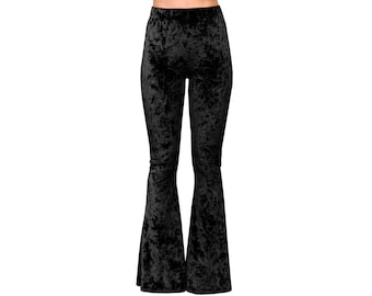 velvet flared legging